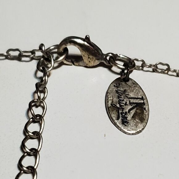 JK Silver R Necklace - Picture 4 of 5